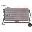 Radiateur, refroidissement du moteur VAN WEZEL [49002037]