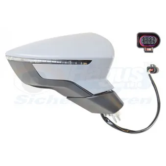 Rétroviseur extérieur VAN WEZEL OEM 5F0857538BGRU