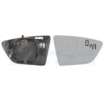 Verre de rétroviseur, rétroviseur extérieur VAN WEZEL 4929836