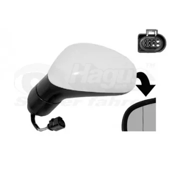 Rétroviseur extérieur VAN WEZEL OEM 1P18575079B9