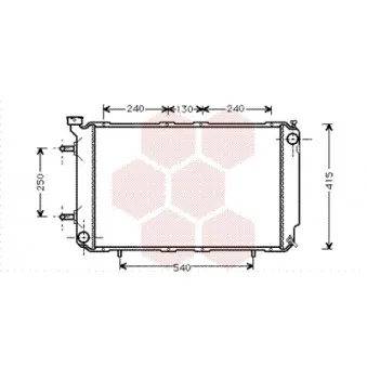 Radiateur, refroidissement du moteur VAN WEZEL OEM 45199