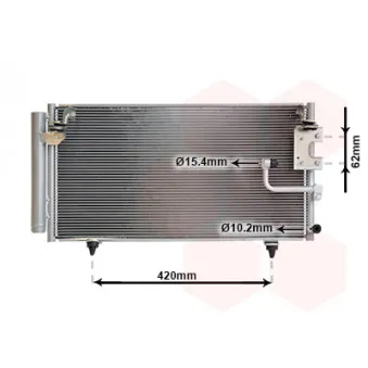 Condenseur, climatisation VAN WEZEL 51015702