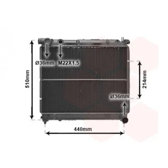 VAN WEZEL 52002036 - Radiateur, refroidissement du moteur