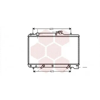 VAN WEZEL 52002048 - Radiateur, refroidissement du moteur