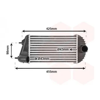 VAN WEZEL 52004123 - Intercooler, échangeur
