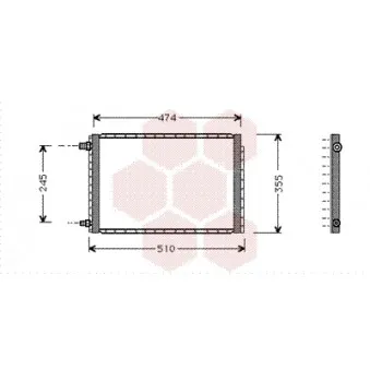 VAN WEZEL 52005043 - Condenseur, climatisation