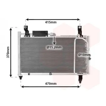 Condenseur, climatisation VAN WEZEL 52005067