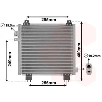 Condenseur, climatisation VAN WEZEL OEM 95310M79F00