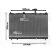 Radiateur, refroidissement du moteur VAN WEZEL [52012702]