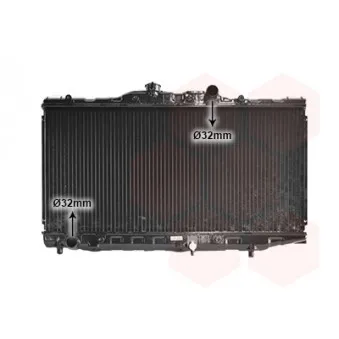 Radiateur, refroidissement du moteur VAN WEZEL 53002061