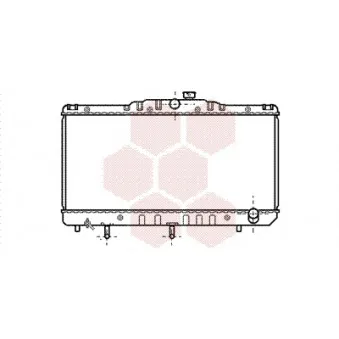 Radiateur, refroidissement du moteur VAN WEZEL 53002103