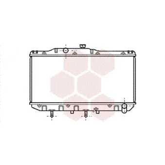 Radiateur, refroidissement du moteur VAN WEZEL 53002112