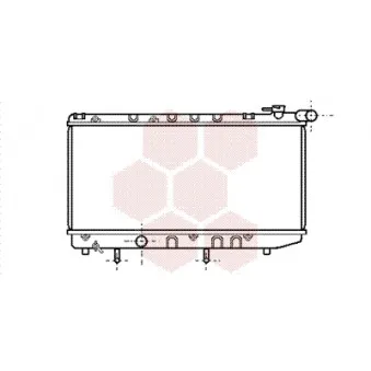 Radiateur, refroidissement du moteur VAN WEZEL 53002125