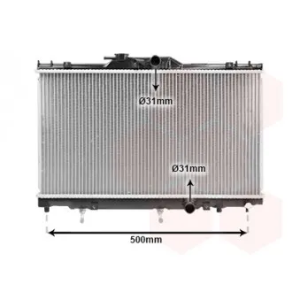 Radiateur, refroidissement du moteur VAN WEZEL OEM 164000D040