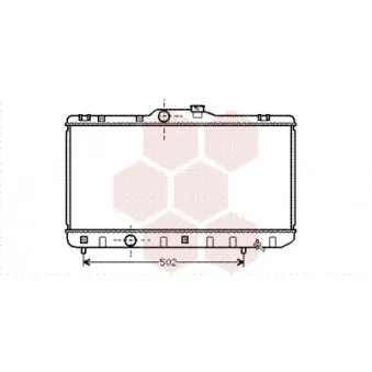 Radiateur, refroidissement du moteur VAN WEZEL OEM 1640015530