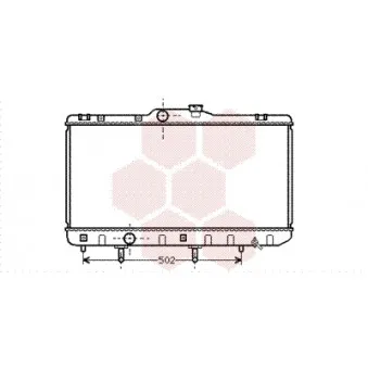 Radiateur, refroidissement du moteur VAN WEZEL OEM 1640015510