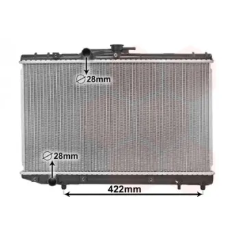 Radiateur, refroidissement du moteur VAN WEZEL OEM 1640011350