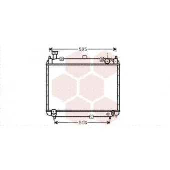 Radiateur, refroidissement du moteur VAN WEZEL 53002233