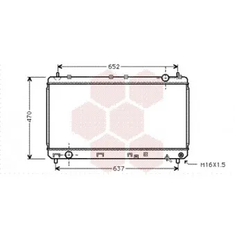 VAN WEZEL 53002247 - Radiateur, refroidissement du moteur