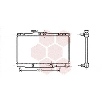 VAN WEZEL 53002273 - Radiateur, refroidissement du moteur