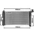 Radiateur, refroidissement du moteur VAN WEZEL [53002302]