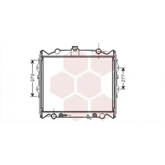 Radiateur, refroidissement du moteur VAN WEZEL OEM 1640075180