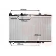 Radiateur, refroidissement du moteur VAN WEZEL [53002318]