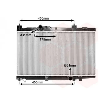 VAN WEZEL 53002318 - Radiateur, refroidissement du moteur