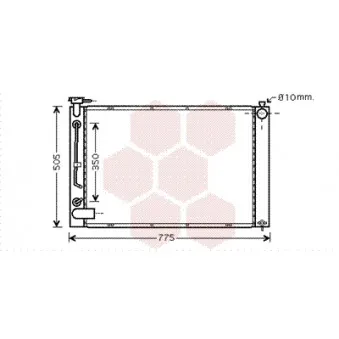 Radiateur, refroidissement du moteur VAN WEZEL OEM 1604120310