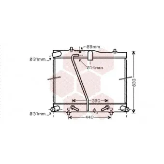 VAN WEZEL 53002434 - Radiateur, refroidissement du moteur