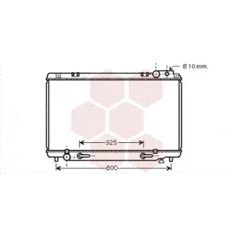 VAN WEZEL 53002458 - Radiateur, refroidissement du moteur