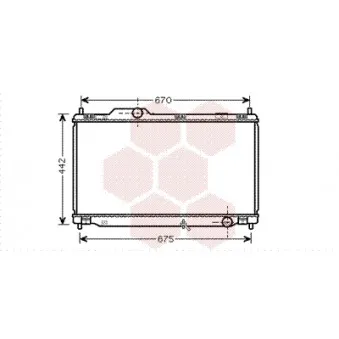 Radiateur, refroidissement du moteur VAN WEZEL 53002461