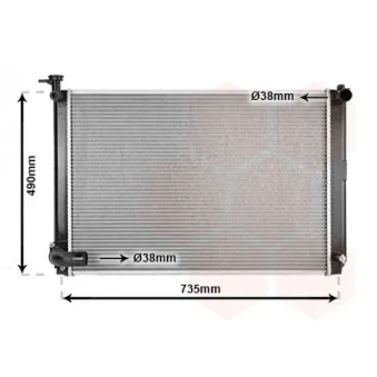 VAN WEZEL 53002462 - Radiateur, refroidissement du moteur