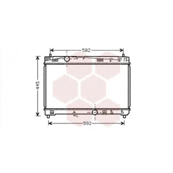 Radiateur, refroidissement du moteur VAN WEZEL 53002489