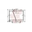 Radiateur, refroidissement du moteur VAN WEZEL [53002597]