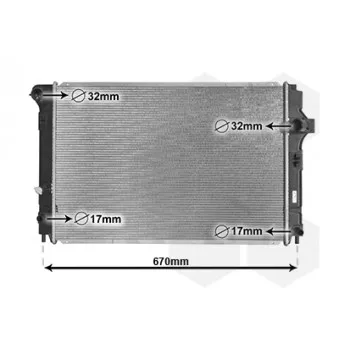 VAN WEZEL 53002700 - Radiateur, refroidissement du moteur