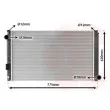 Radiateur, refroidissement du moteur VAN WEZEL [53002748]