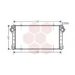 Intercooler, échangeur VAN WEZEL [53004565]