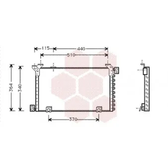 VAN WEZEL 53005194 - Condenseur, climatisation