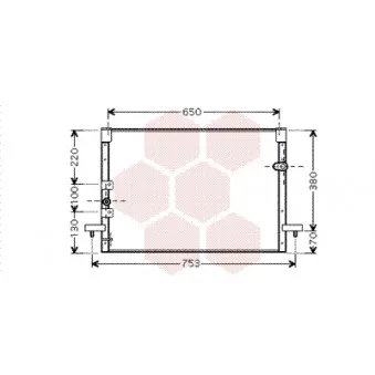 VAN WEZEL 53005213 - Condenseur, climatisation