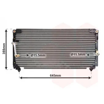 Condenseur, climatisation VAN WEZEL OEM 8846060060
