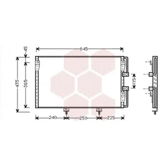 VAN WEZEL 53005226 - Condenseur, climatisation