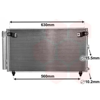 Condenseur, climatisation VAN WEZEL 53005558