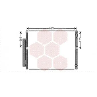 Condenseur, climatisation VAN WEZEL OEM 8846160091