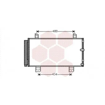 Condenseur, climatisation VAN WEZEL OEM 8846053030