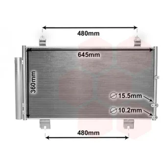 Condenseur, climatisation VAN WEZEL OEM 8846030871