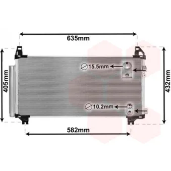 Condenseur, climatisation VAN WEZEL OEM 8846052100