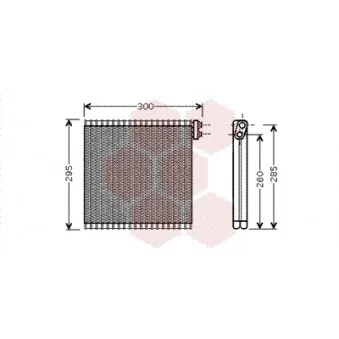 Évaporateur climatisation VAN WEZEL 5300V483