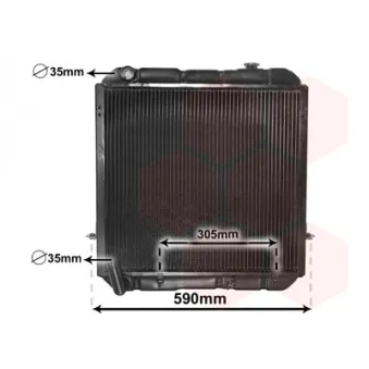 Radiateur, refroidissement du moteur VAN WEZEL 53012373