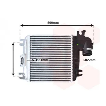Intercooler, échangeur AVA QUALITY COOLING TO4758